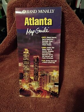 Rand McNally Atlanta Map Guide — Purple Cover